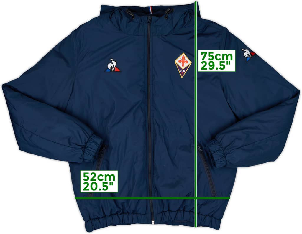 2018-19 Fiorentina Le Coq Sportif Padded Bench Coat - 10/10 - (L)