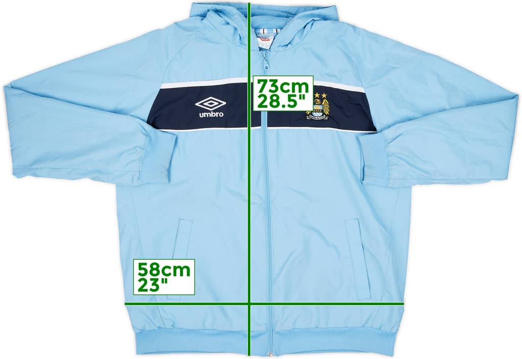 2012-13 Manchester City Hooded Umbro Track Jacket - 6/10 - (XL)