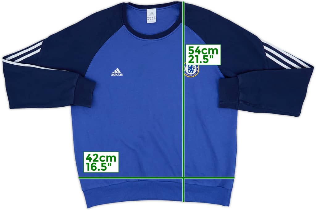 2007-08 Chelsea adidas Sweat Top - 7/10 - (XL)