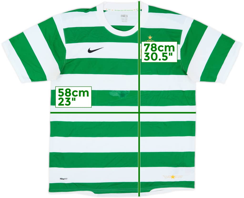 2007-08 Celtic Home Shirt - 4/10 - (XL)