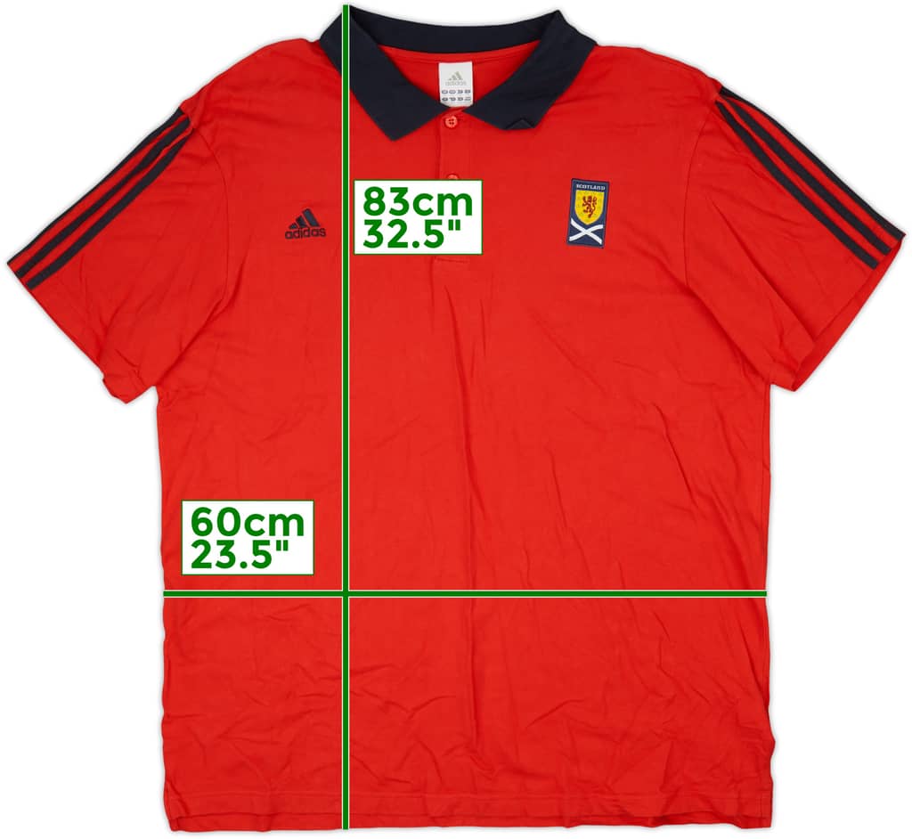 2011-12 Scotland adidas Polo Shirt - 9/10 - (XXL)