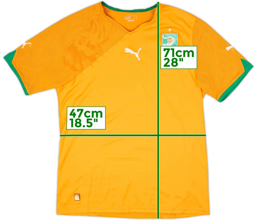 2010-11 Ivory Coast Home Shirt - 6/10 - (M)