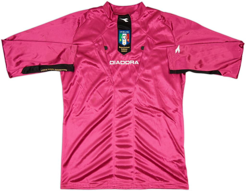 2009-10 Italy FIGC Diadora Referee L/S Shirt - 6/10 - (M)