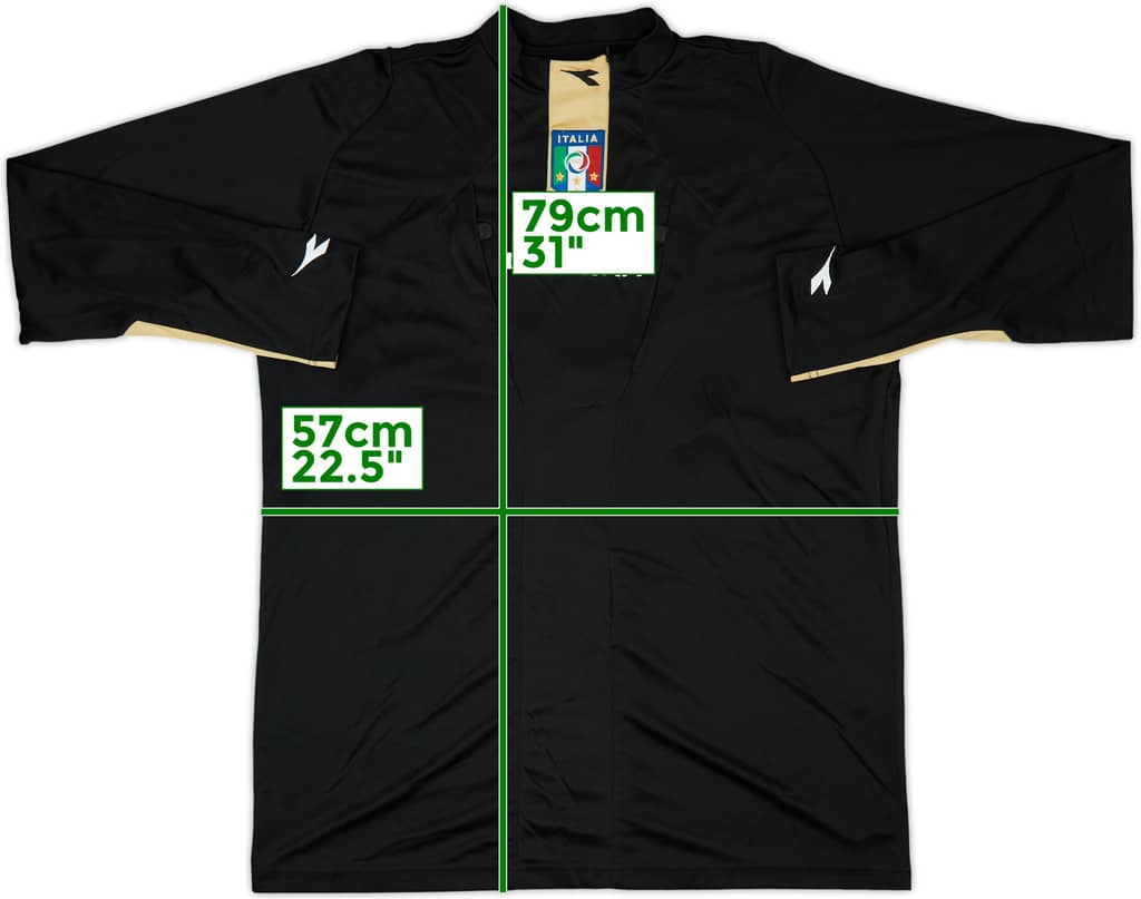 2007-08 Italy Diadora Referee L/S Shirt - 7/10 - (L)