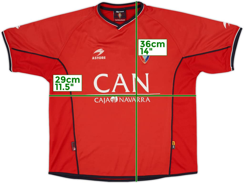 2002-03 Osasuna Home Shirt - 5/10 - (XL)