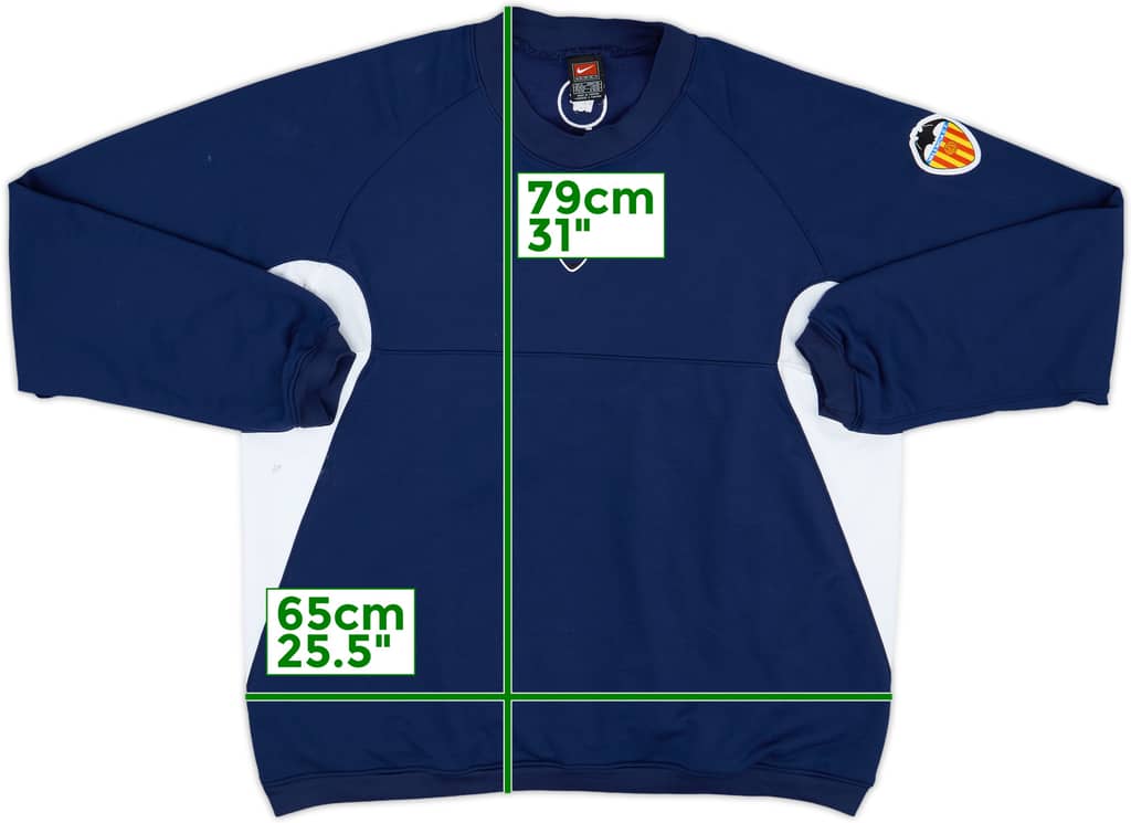 2000-01 Valencia Nike Sweat Top - 6/10 - (XL)