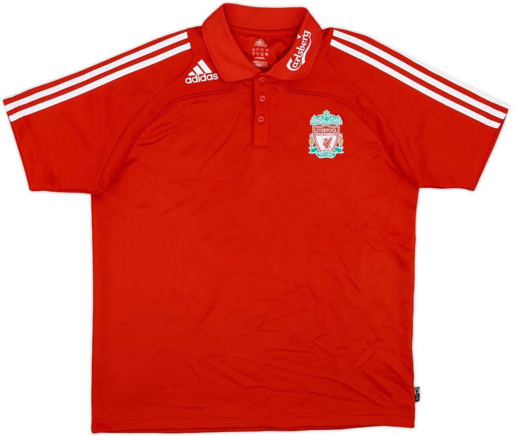 2008-09 Liverpool adidas Polo Shirt - 8/10 - (L/XL)