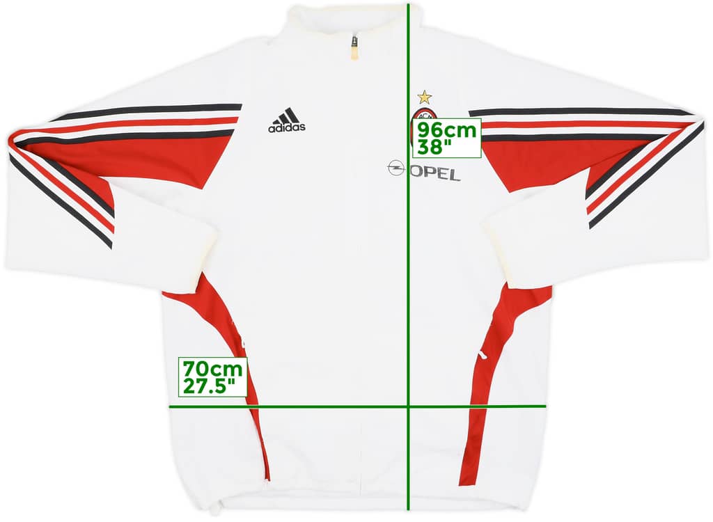 2003-04 AC Milan adidas Track Jacket - 7/10 - (L)