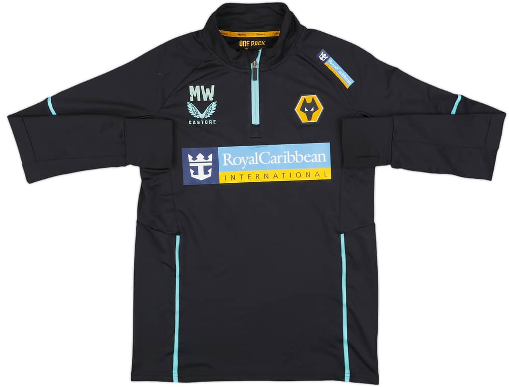 2022-23 Wolves Staff Issue Castore 1/4 Zip Training Top MW - 6/10 - (S)