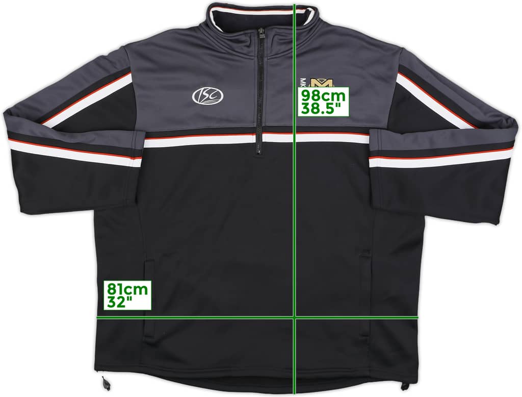 2010-12 MK Dons ISC 1/4 Zip Training Top - 8/10 - (3XL)