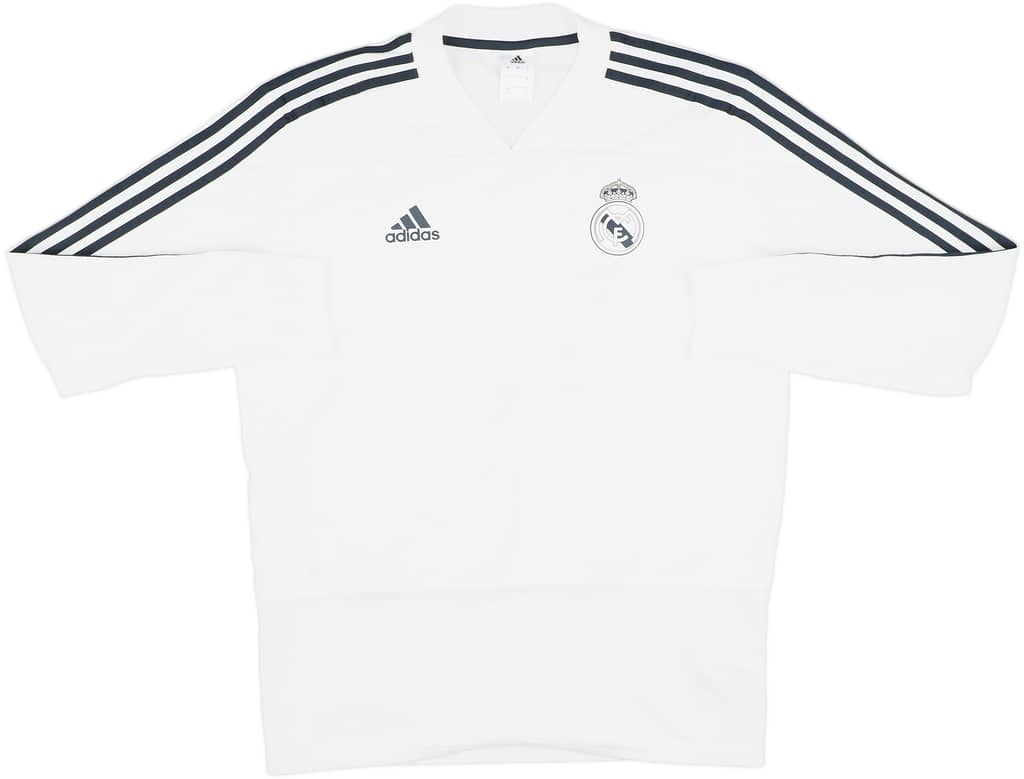 2018-19 Real Madrid adidas Drill Top - 8/10 - (L)