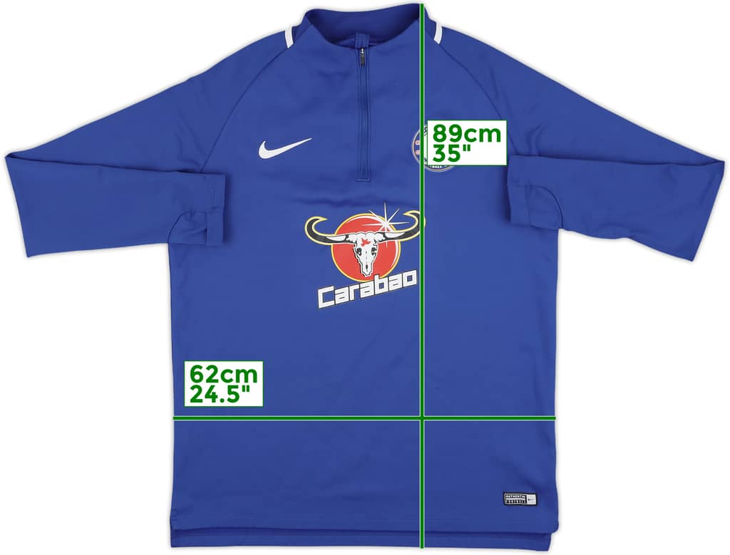 2017-18 Chelsea Nike 1/4 Zip Training Top - 8/10 - (L)