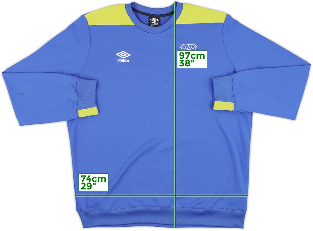 2015-16 Everton Umbro Sweat Top - 6/10 - (3XL)