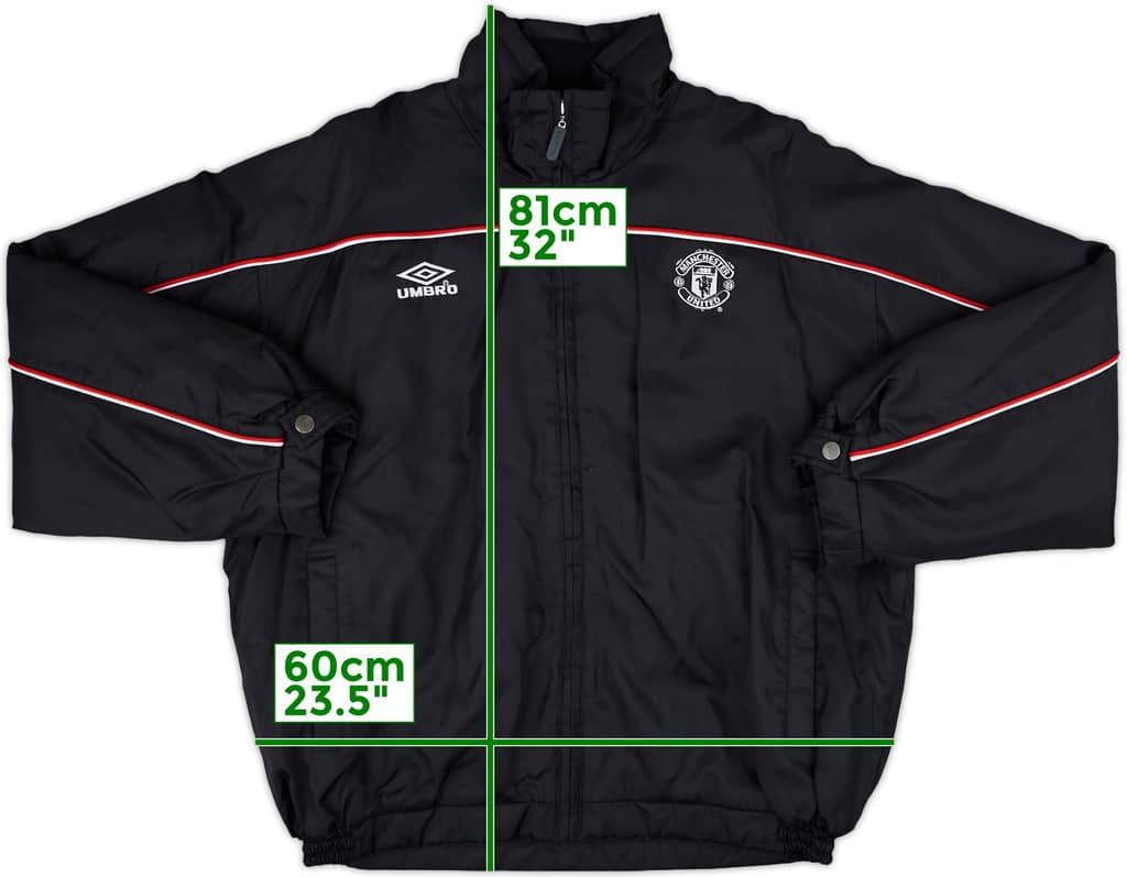1999-00 Manchester United Umbro Padded Bench Coat - 9/10 - (L)