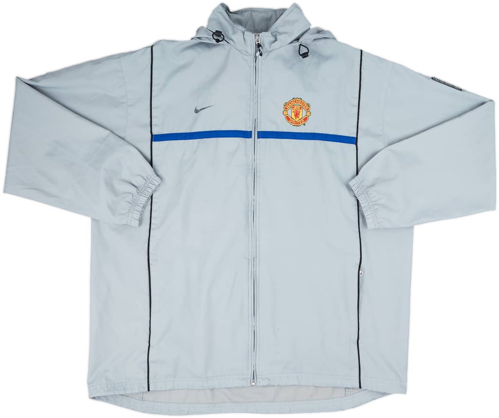 2002-03 Manchester United Nike Hooded Track Jacket - 6/10 - (XXL)