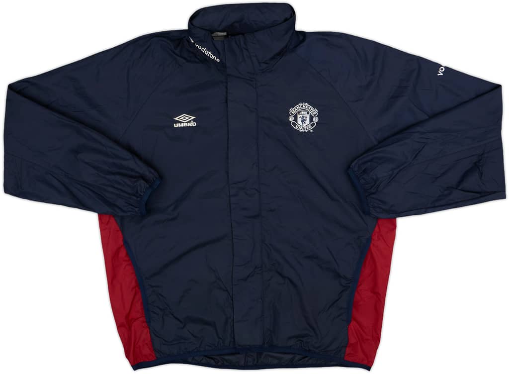 2000-01 Manchester United Umbro Hooded Rain Jacket - 8/10 - (Y)