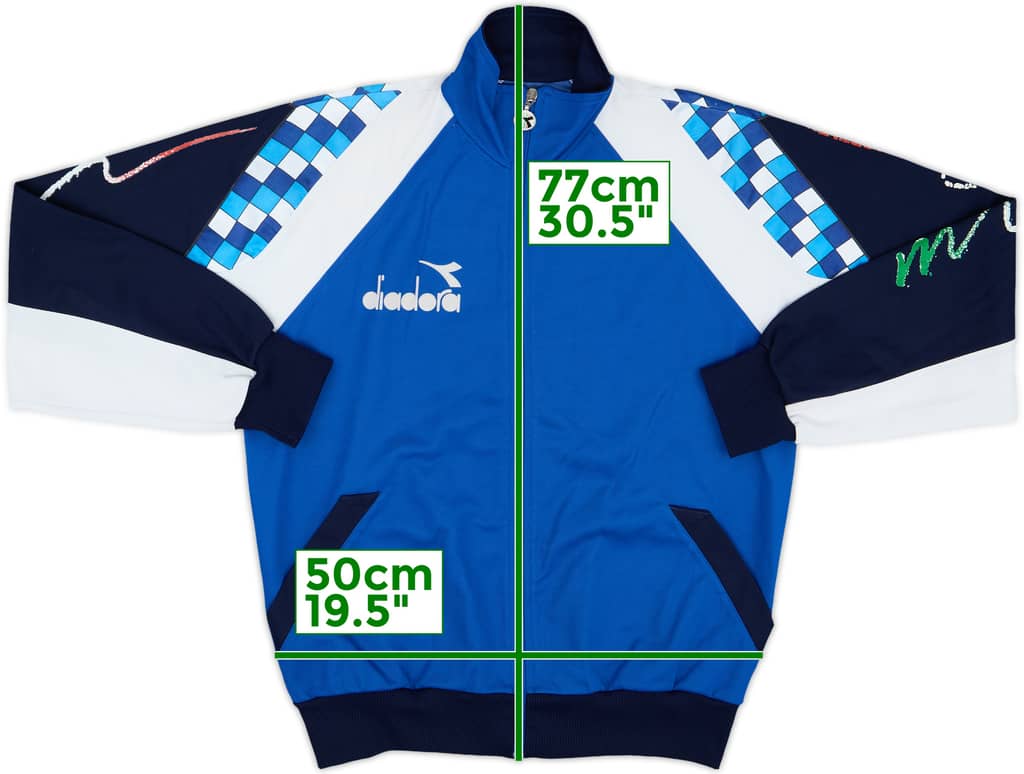 1990 Diadora Template Track Jacket (Italy) - 7/10 - (L)