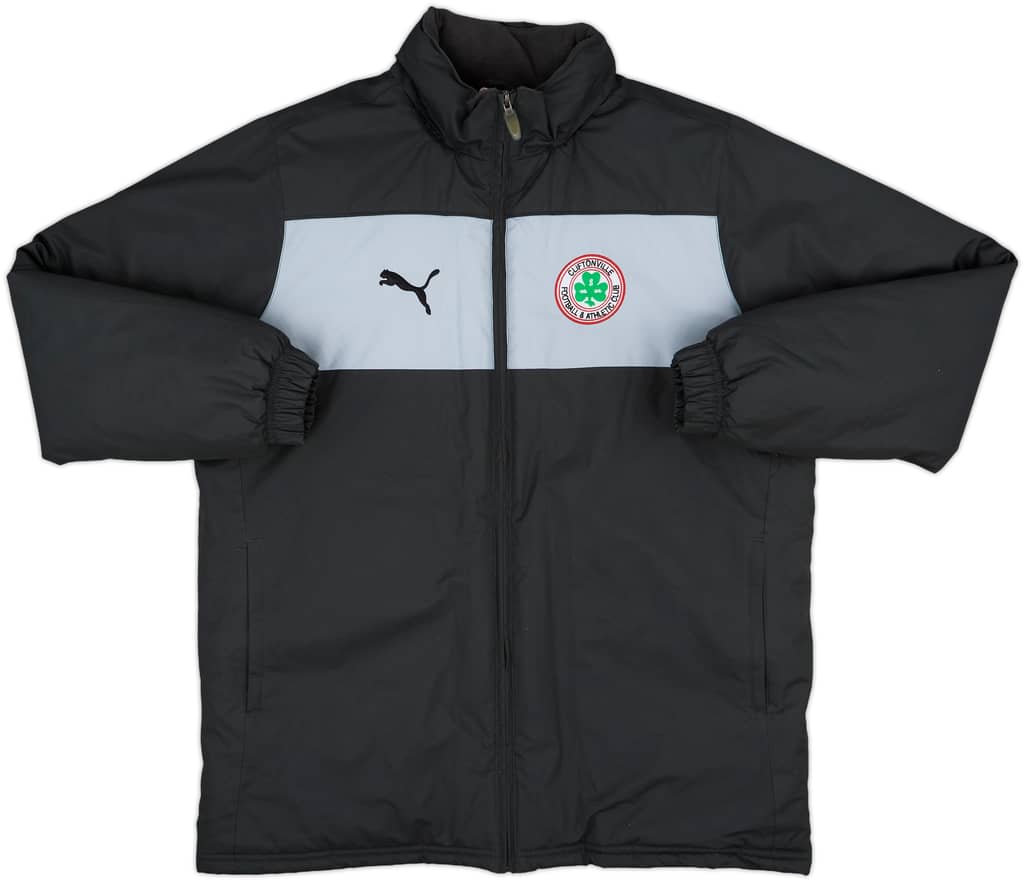 2014-15 Cliftonville Puma Padded Bench Coat - 9/10 - (M)