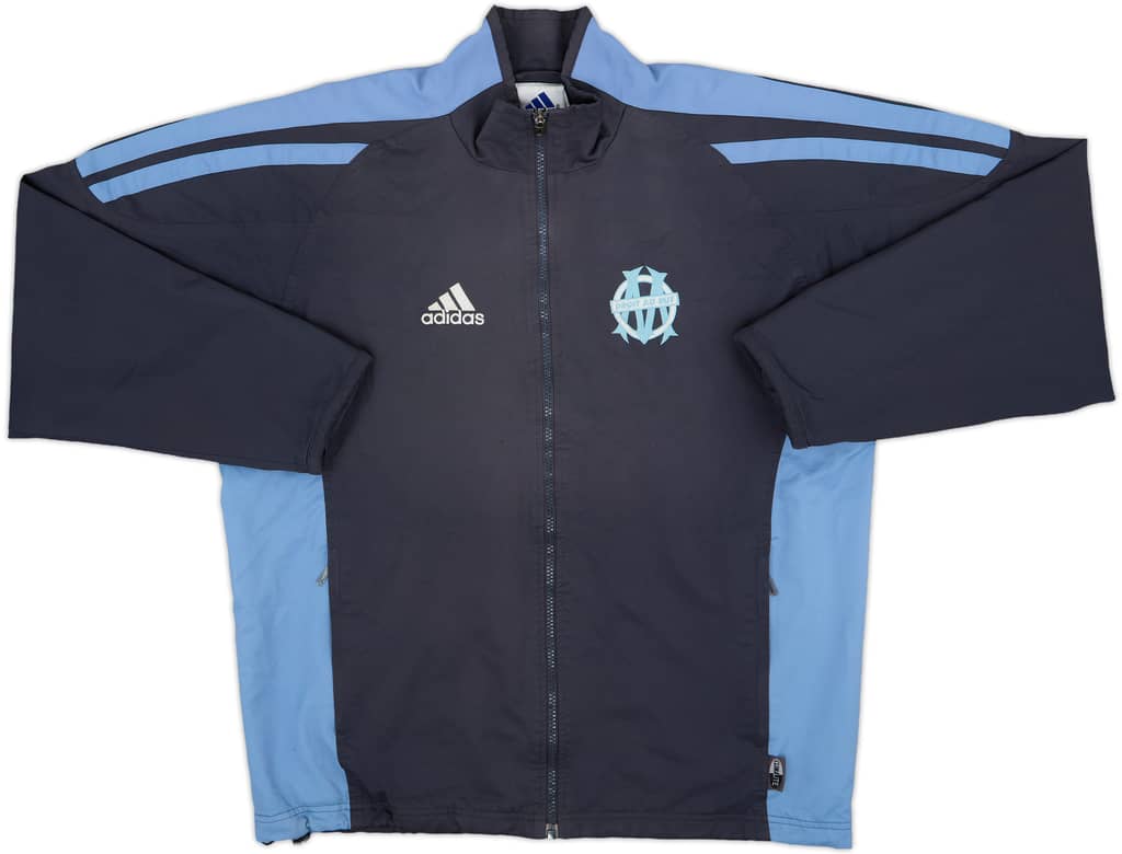 2001-02 Olympique Marseille adidas Track Jacket - 8/10 - (S)