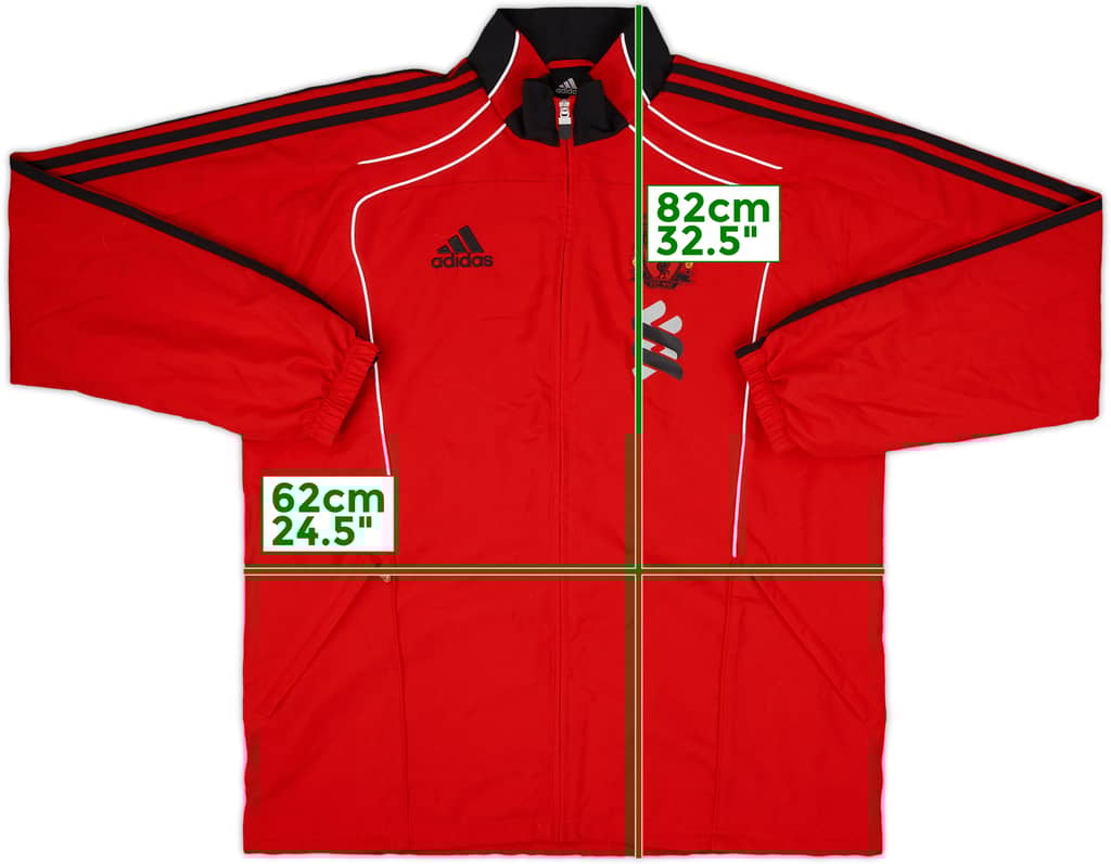 2010-11 Liverpool adidas Track Jacket - 9/10 - (L/XL)