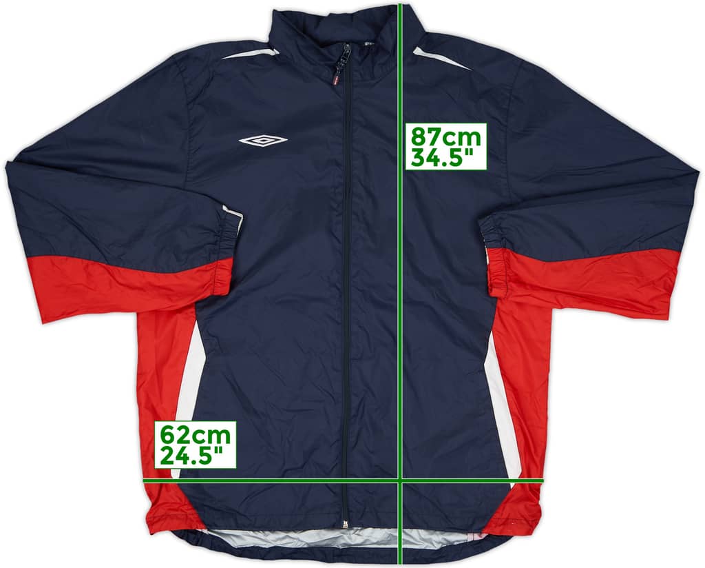 2007-09 England Umbro Hooded Rain Jacket - 7/10 - (XXL)