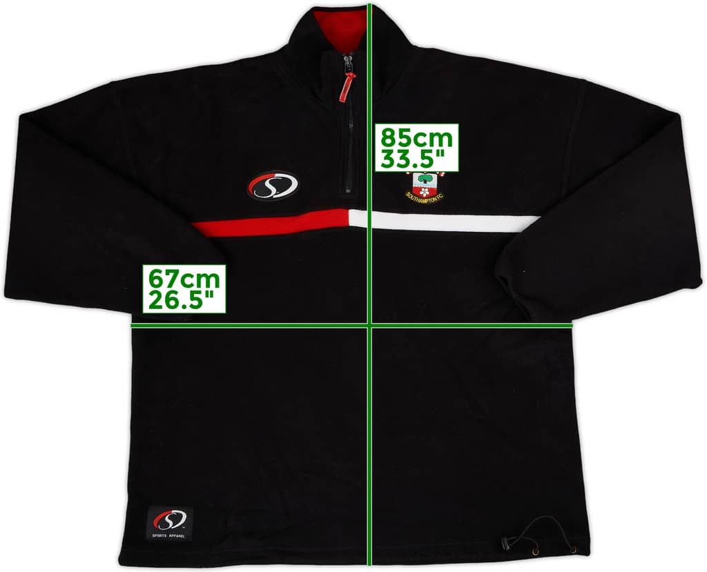 2004-05 Southampton 1/4 Zip Fleece Top - 8/10 - (XXL)