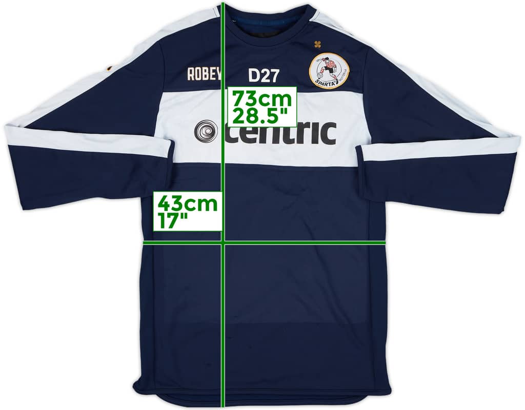 2017-18 Sparta Rotterdam Player Issue adidas Sweat Top #D27 - 5/10 - (S)