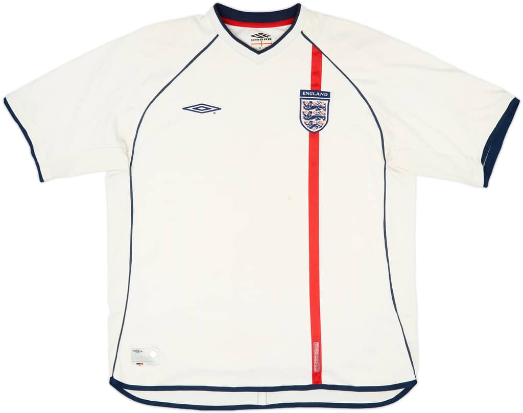 2001-03 England Home Shirt - 5/10 - (XXL)