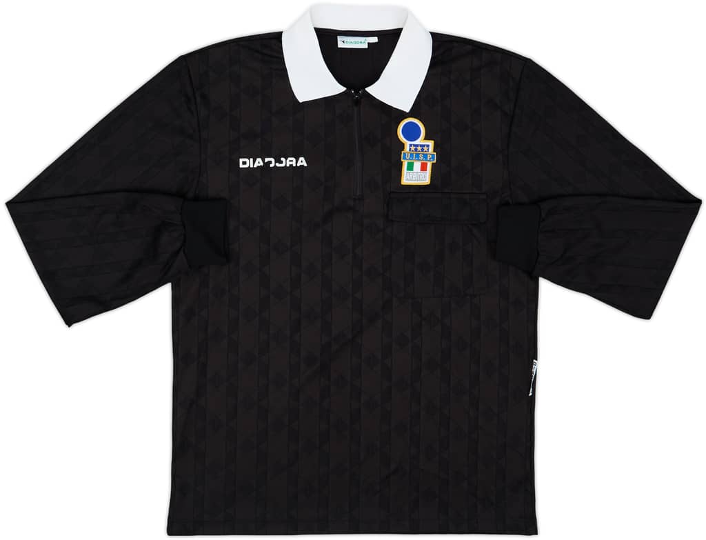 1990s Italy FIGC Diadora Referee L/S Shirt - 5/10 - (L)