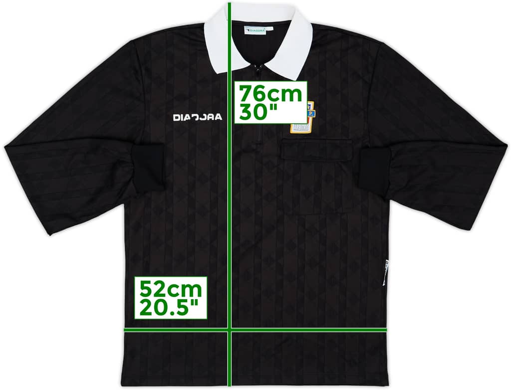 1990s Italy FIGC Diadora Referee L/S Shirt - 5/10 - (L)