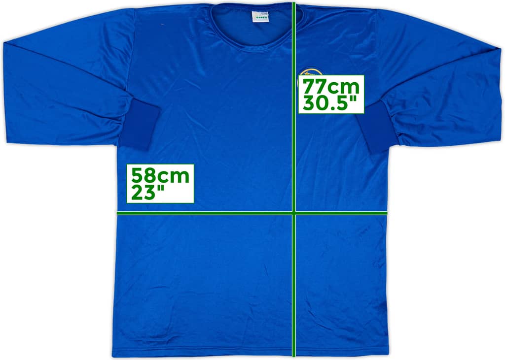 1986-90 Italy Home L/S Shirt - 4/10 - (XL)