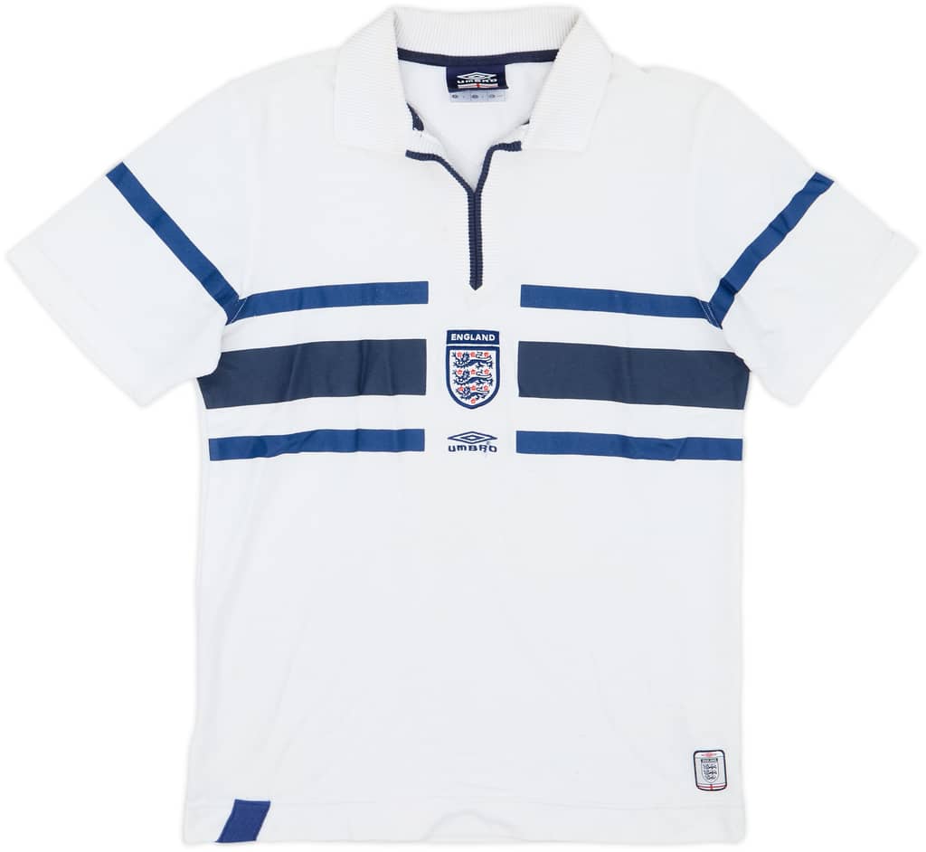 2000-01 England Umbro Polo Shirt - 6/10 - (S)