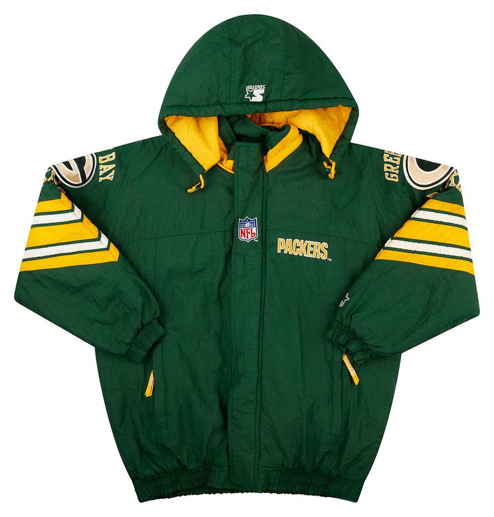1990s Green Bay Packers Starter Rain Coat L