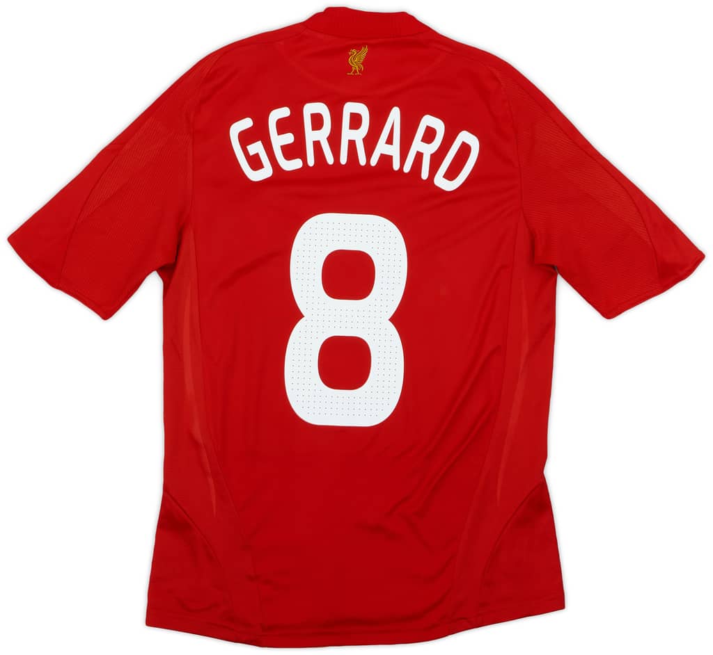 2008-10 Liverpool Home Shirt Gerrard #8 - 6/10 - (S)