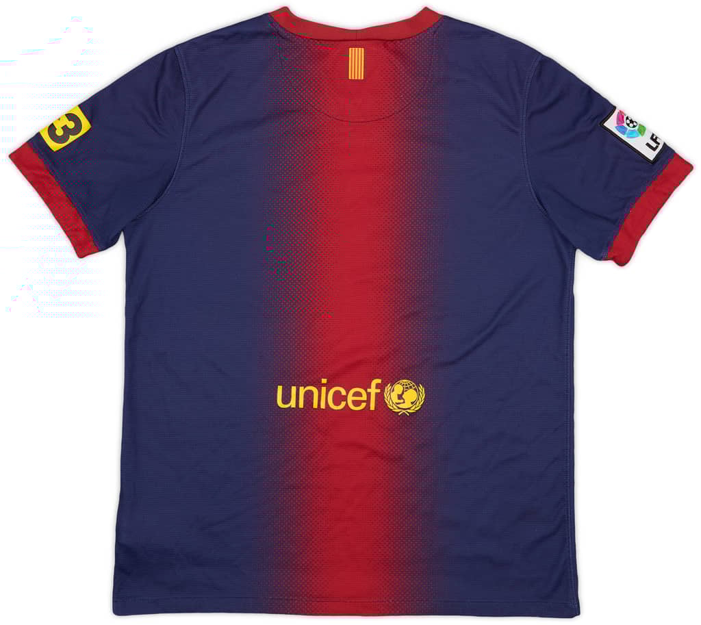 2012-13 Barcelona Home Shirt - 7/10 - (XL.Boys)