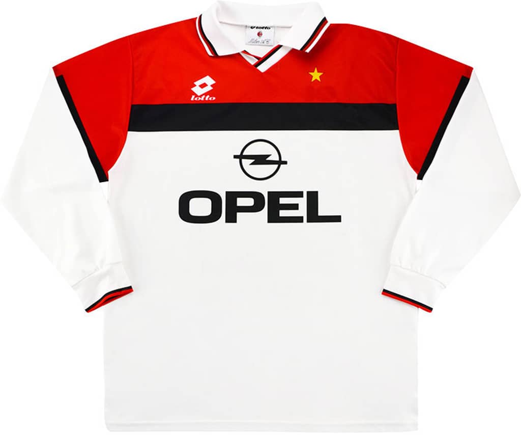 1994-95 AC Milan Away L/S Shirt - 6/10 - (L)