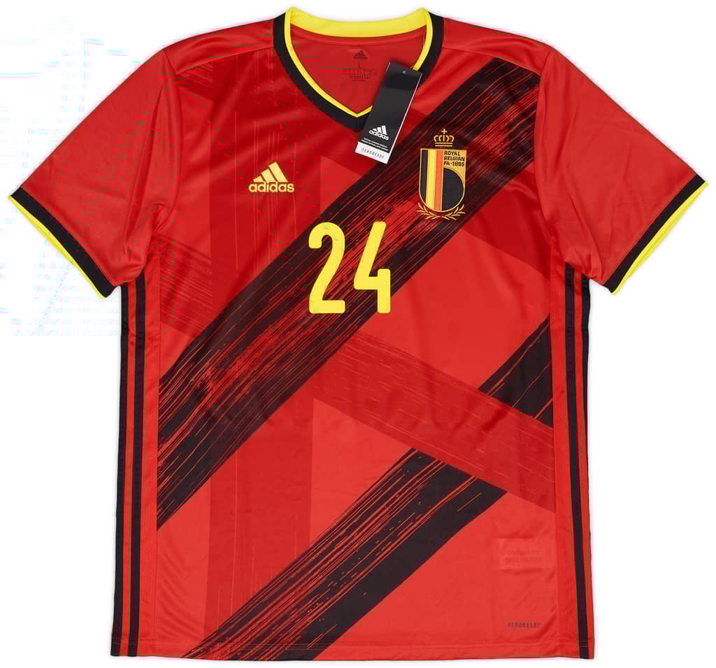 2020-21 Belgium Home Shirt Trossard #24 (L)