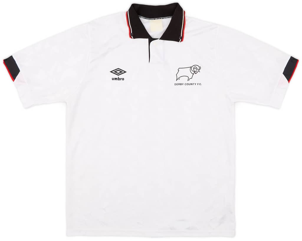 1989-91 Derby County Home Shirt - 8/10 - (L)