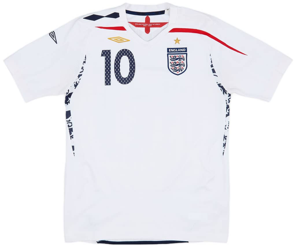 2007-09 England Home Shirt Owen #10 - 8/10 - (XL.Boys)