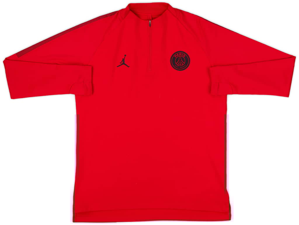 2018-19 Paris Saint-Germain Jordan 1/4 Zip Drill Top - 8/10 - (L)