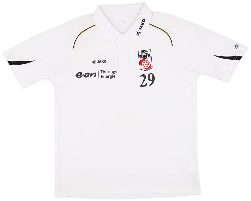 2006-07 Rot-Weiss Erfurt Player Issue Jako Polo Shirt #29 - 9/10 - (M)