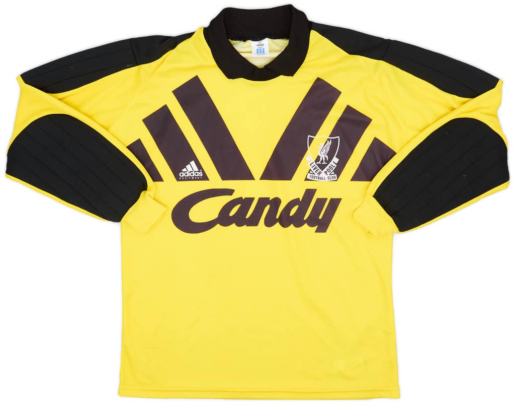 1991-92 Liverpool GK Shirt - 8/10 - (M)
