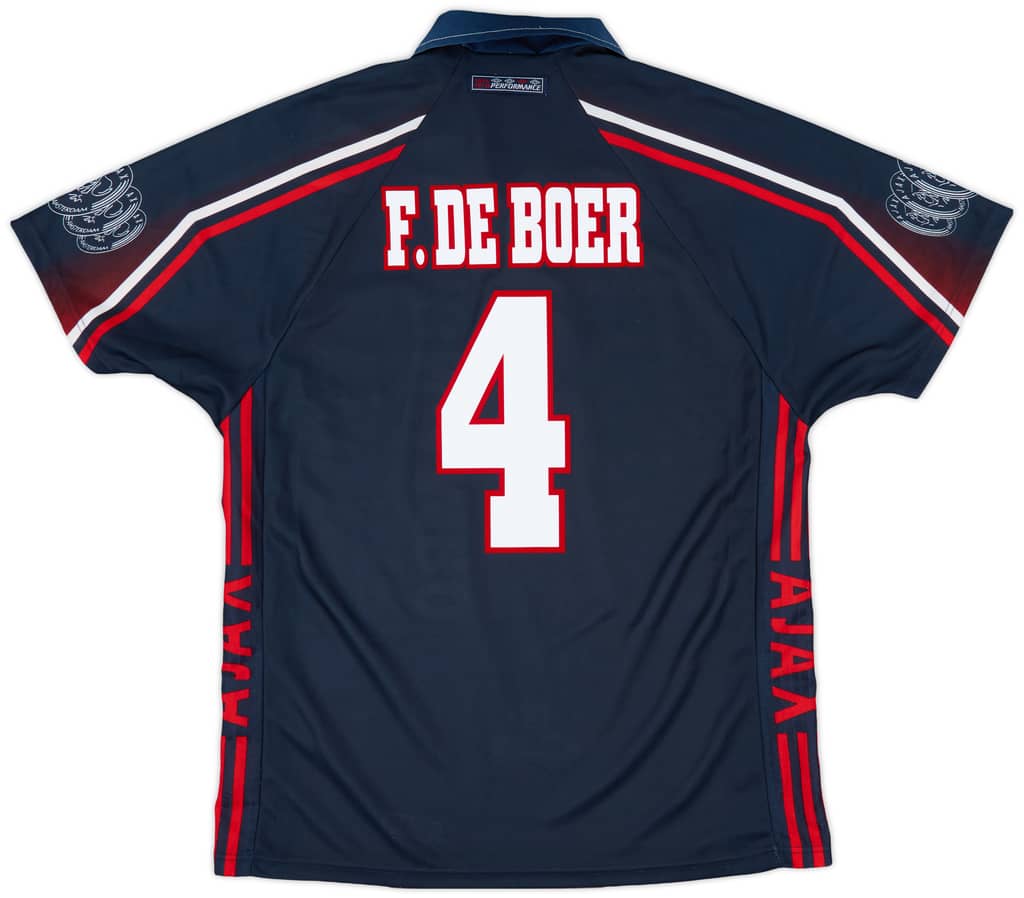 1997-98 Ajax Away Shirt F.De Boer #4 - 8/10 - (L)