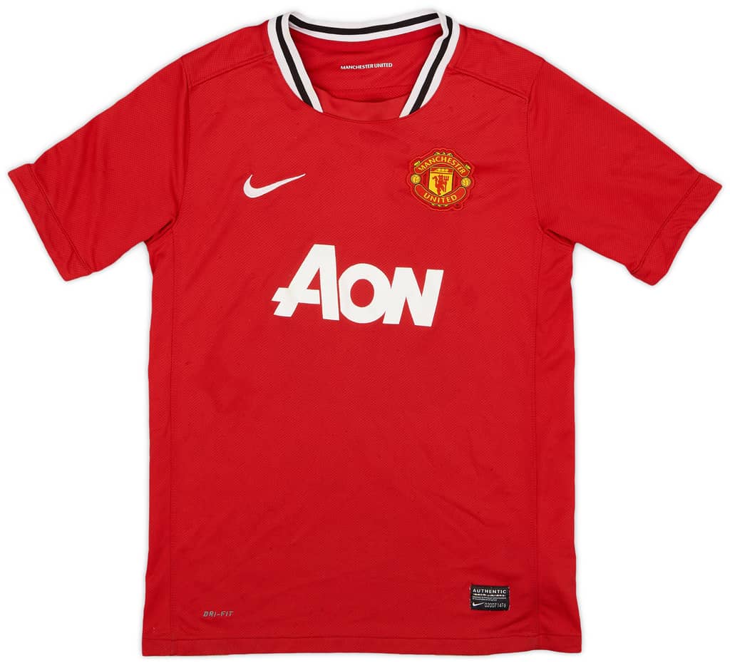 2011-12 Manchester United Home Shirt - 7/10 - (L.Boys)