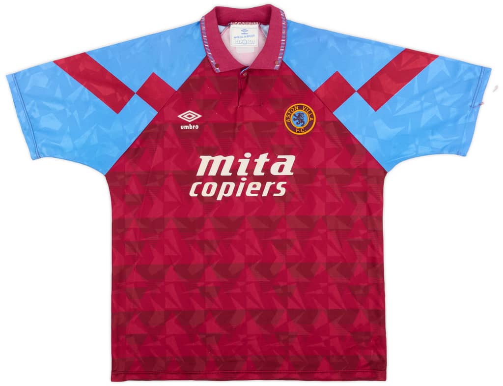 1990-92 Aston Villa Home Shirt - 8/10 - (XL)