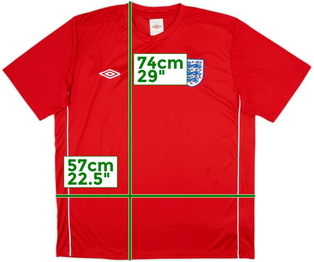 2010-11 England Umbro Training Shirt - 10/10 - (XL)