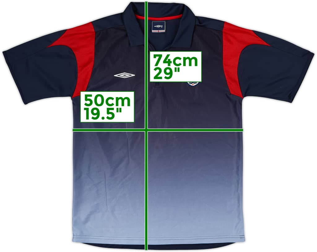 2004-06 England Umbro 1/4 Zip Polo Shirt - 7/10 - (M)