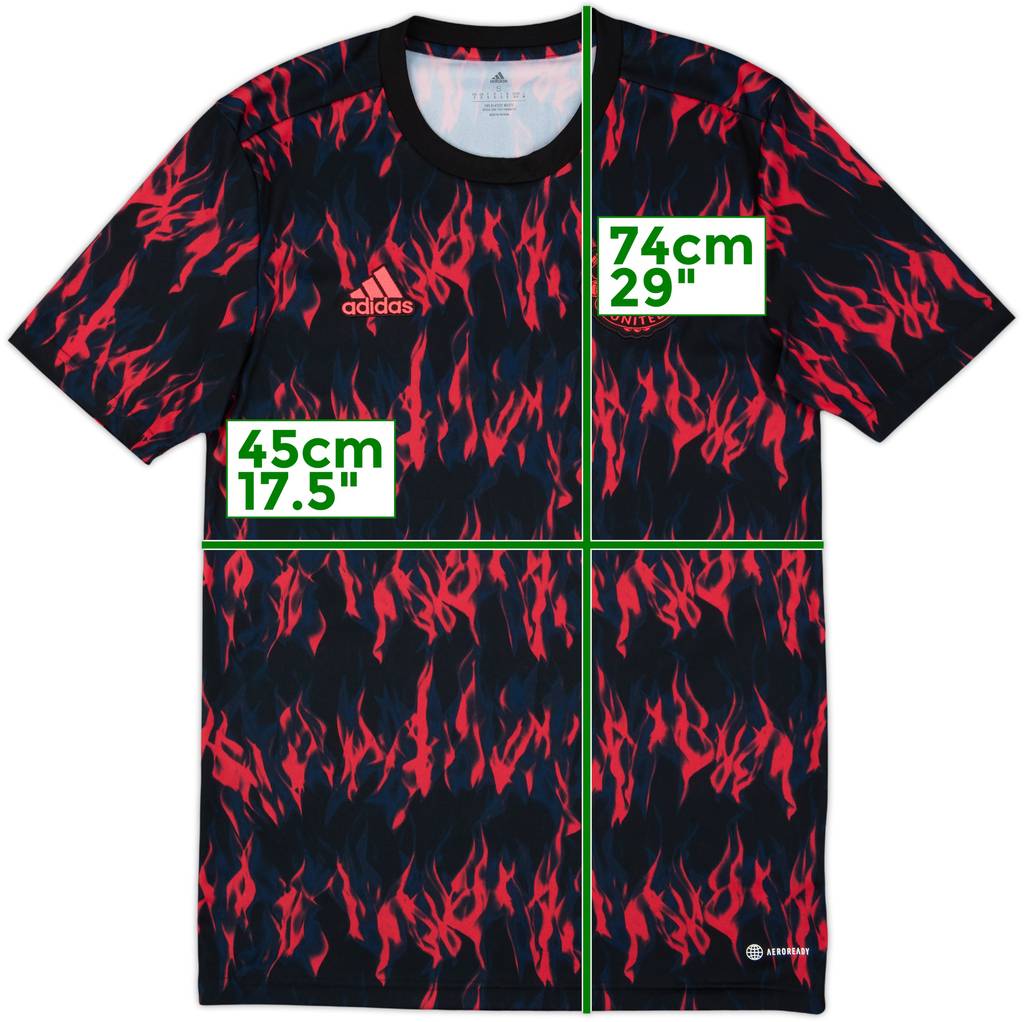 2021-22 Manchester United adidas Training Shirt - 8/10 - (S)