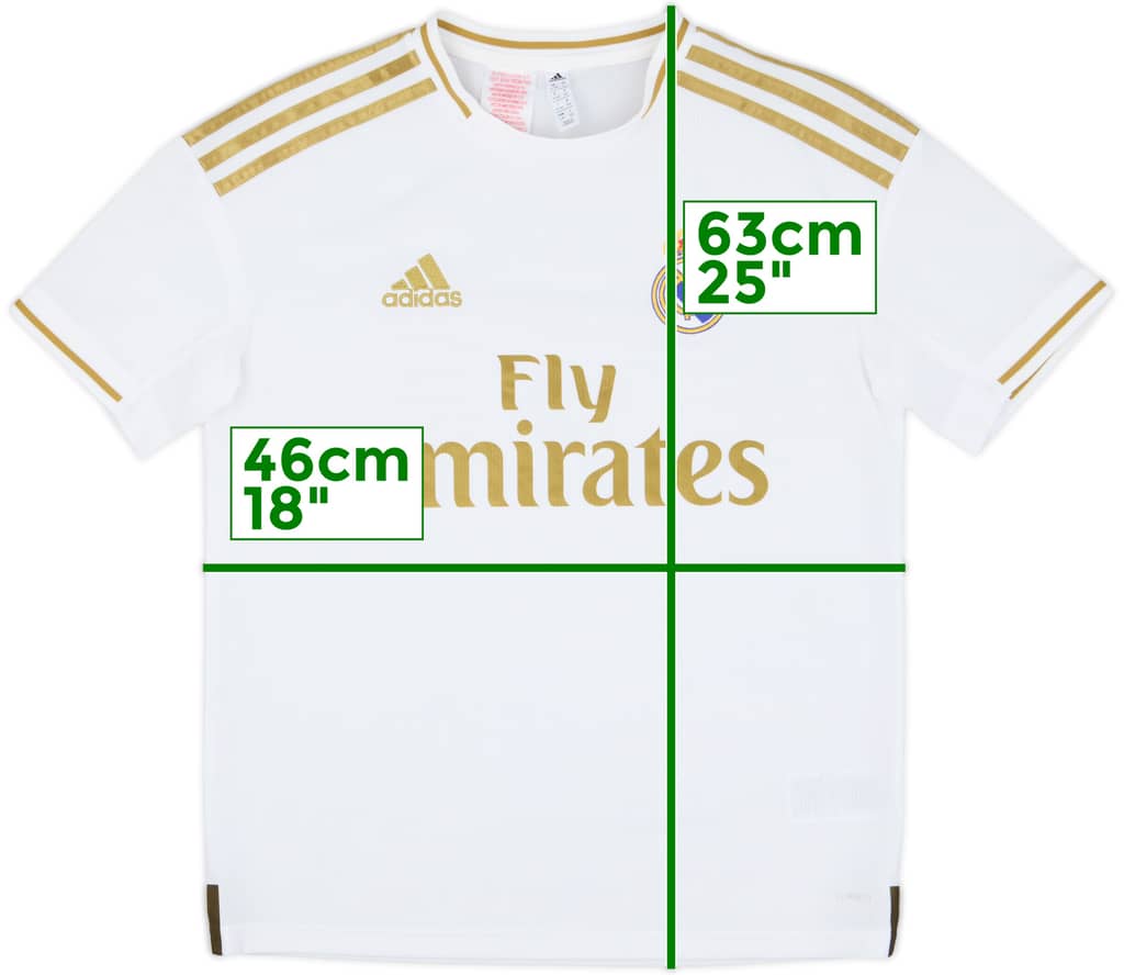 2019-20 Real Madrid Home Shirt - 8/10 - (L.Boys)