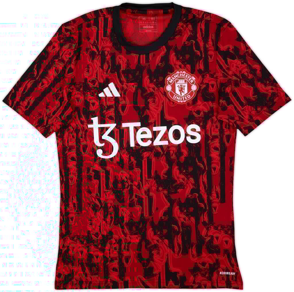 2023-24 Manchester United adidas Training Shirt - 8/10 - (XS)